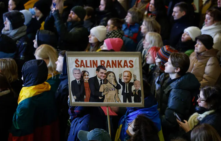 VIDEO Lietuvā atsākušies protesti pret sabiedriskā medija ierobežošanu