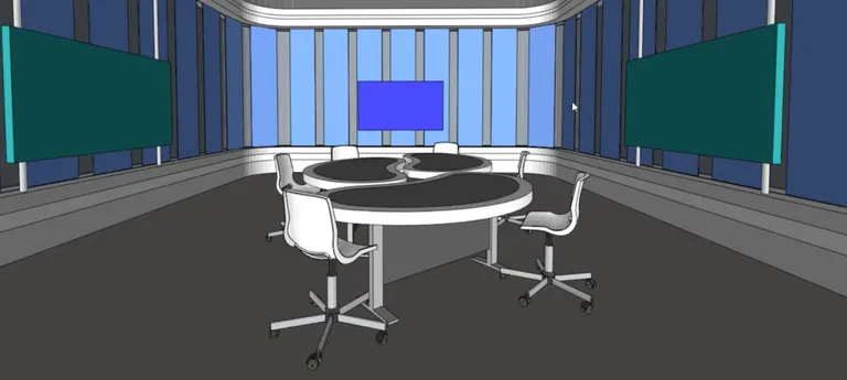 Jaunās multimediju studijas skices