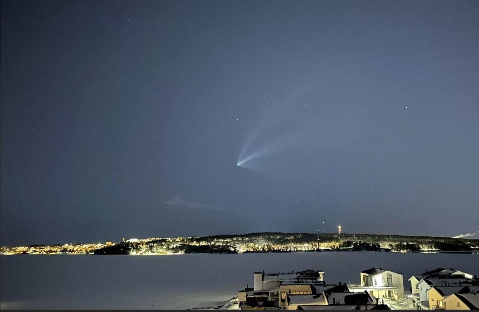 Venemaa rakett lendamas üle Soome