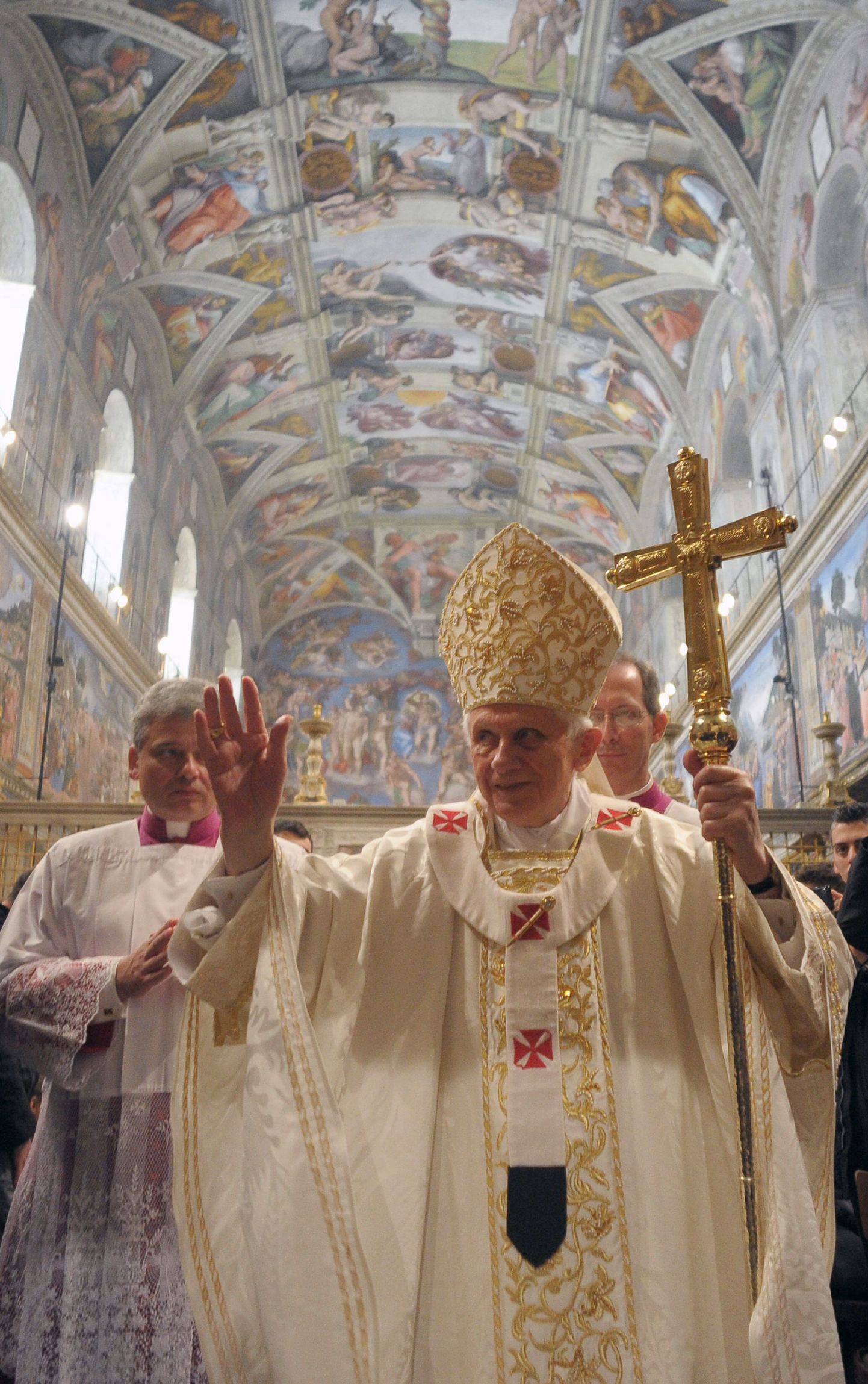 Paavst Benedictus XVI Sixtuse kabelis Vatikanis