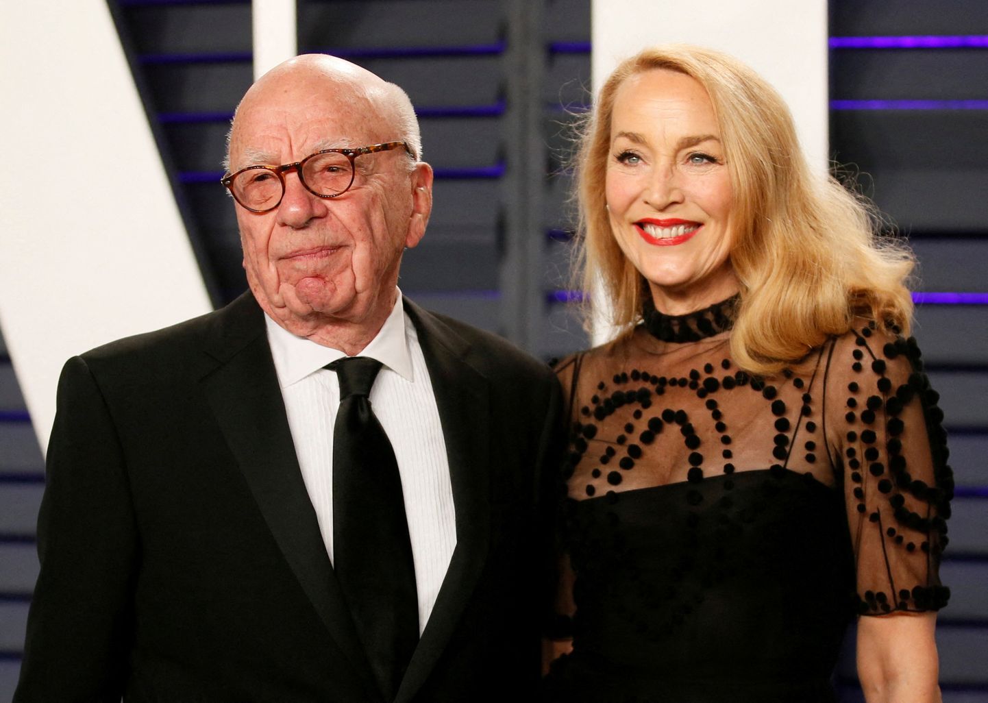 Miljardär Rupert Murdoch ja Jerry Hall 2019. aastal.