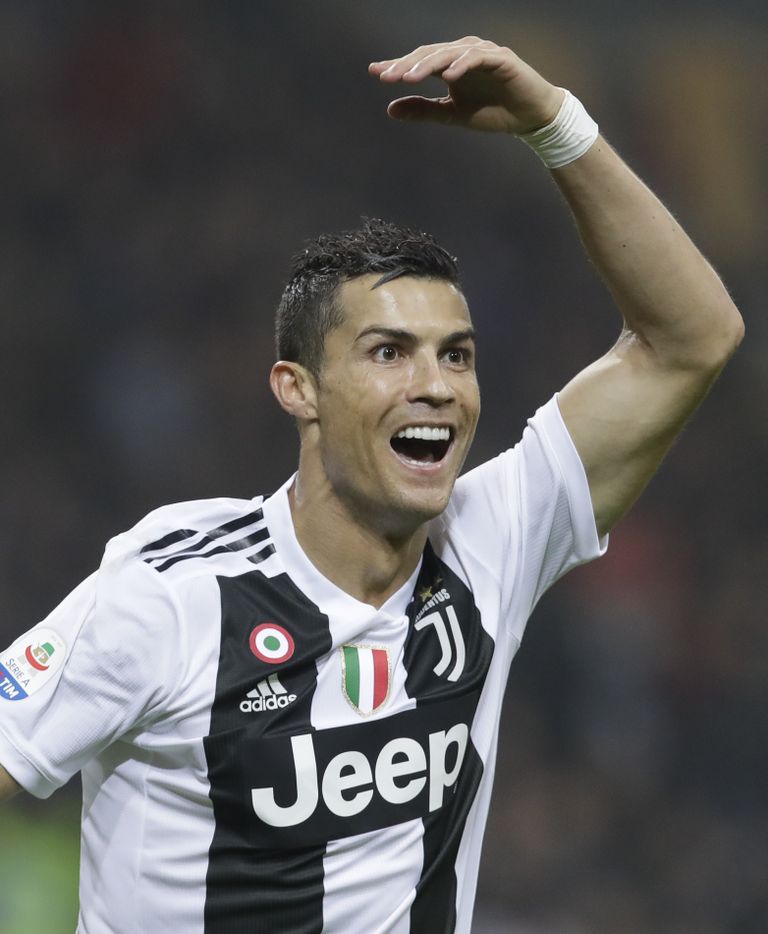 Juventuse Cristiano Ronaldo tähistamas väravat, mille ta lõi 11. novembril Torino Juventuse ja AC Milani kohtumises
