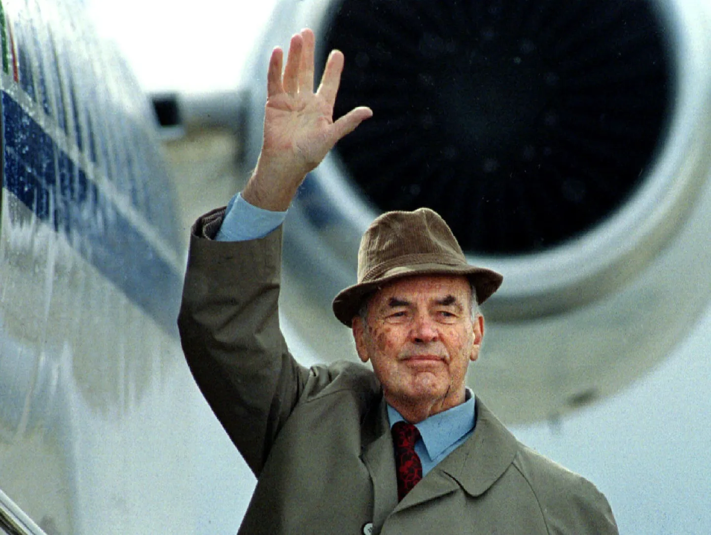 Erich Priebke 1995. aasta fotol.
