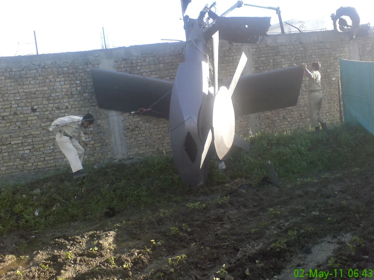 Osa USA helikopteri vrakist, mida eriüksuslased kasutasid Osama bin Ladeni vastases operatsioonis.
