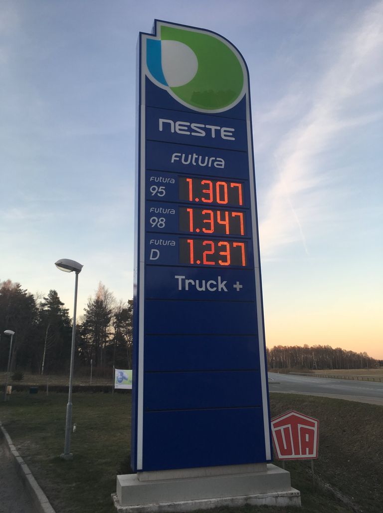Kütusehind Lätis.