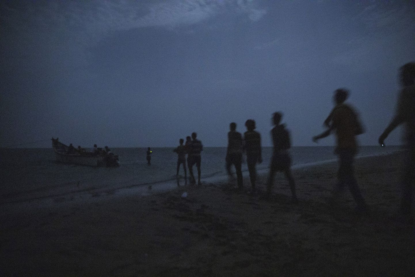 Etioopia migrandid Djibouti rannas.