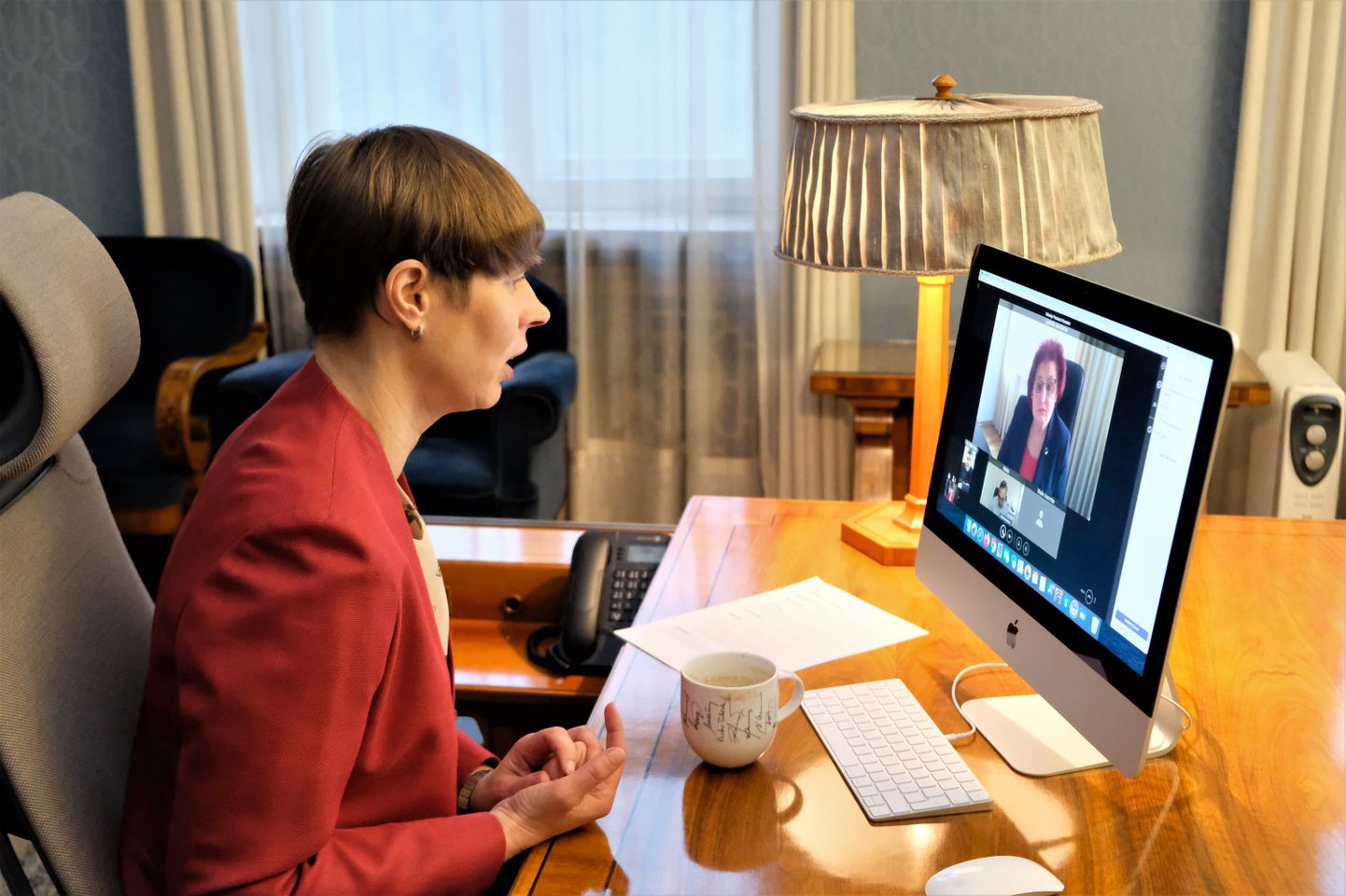 Керсти Кальюлайд вчера виртуально встретилась с мэром Кохтла-Ярве Людмилой Янченко.