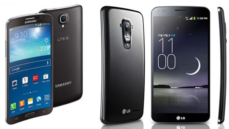 Samsung Galaxy Round un LG G Flex