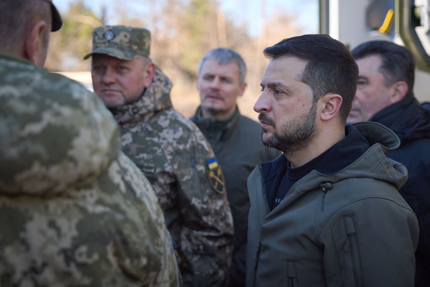 Ukraina relvajõudude juhataja kindral Valeri Zalužnõi ja president Volodõmõr Zelenskõi.