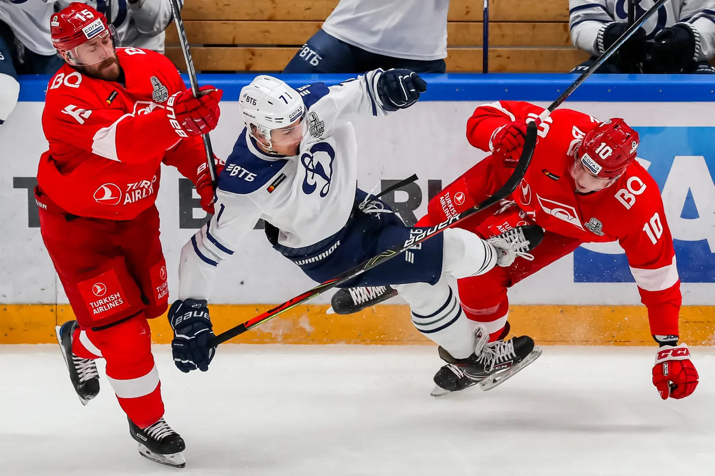Kontinentaalne Hokiliiga (KHL) teatas kolmapäeval, et hooaeg on koroonapandeemia tõttu lõppenud. Foto illustreeriv.