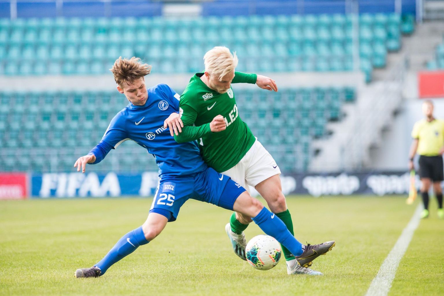 FC Flora - Tartu Tammeka, Mihkel Järviste (vasakul) ja Henri Järvelaid.