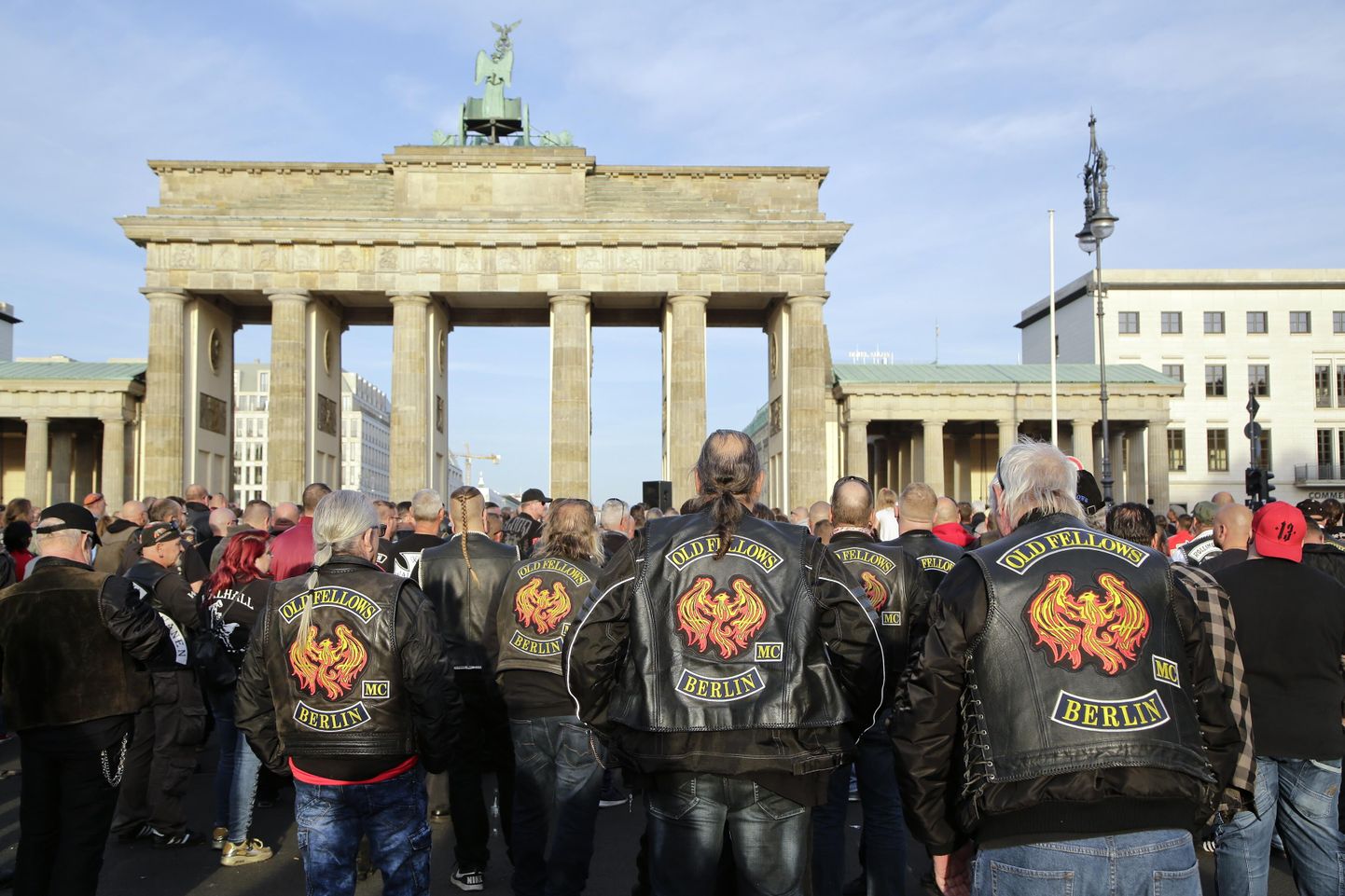 Motojõugu Põrguinglid liikmed Saksamaa pealinnas Berliinis.