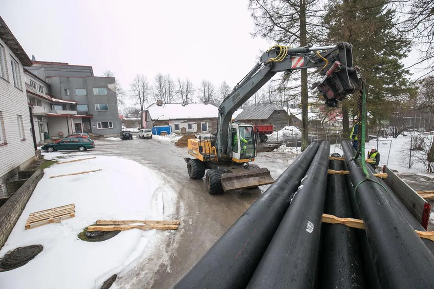 Paidesse kerkiva Wittenstein Spa ehitus algas eelmisel nädalal sisemiste lammutustega endises Jaani poes ning vee- ja kanalisatsioonitorustiku rajamisega.
