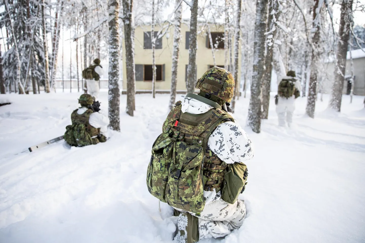 Väljaõppel olevad sõdurid. Pilt on illustratiivne.