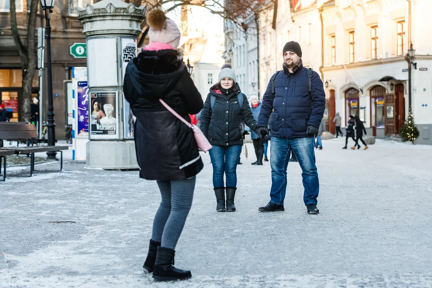 Vene turistid Tallinna vanalinnas