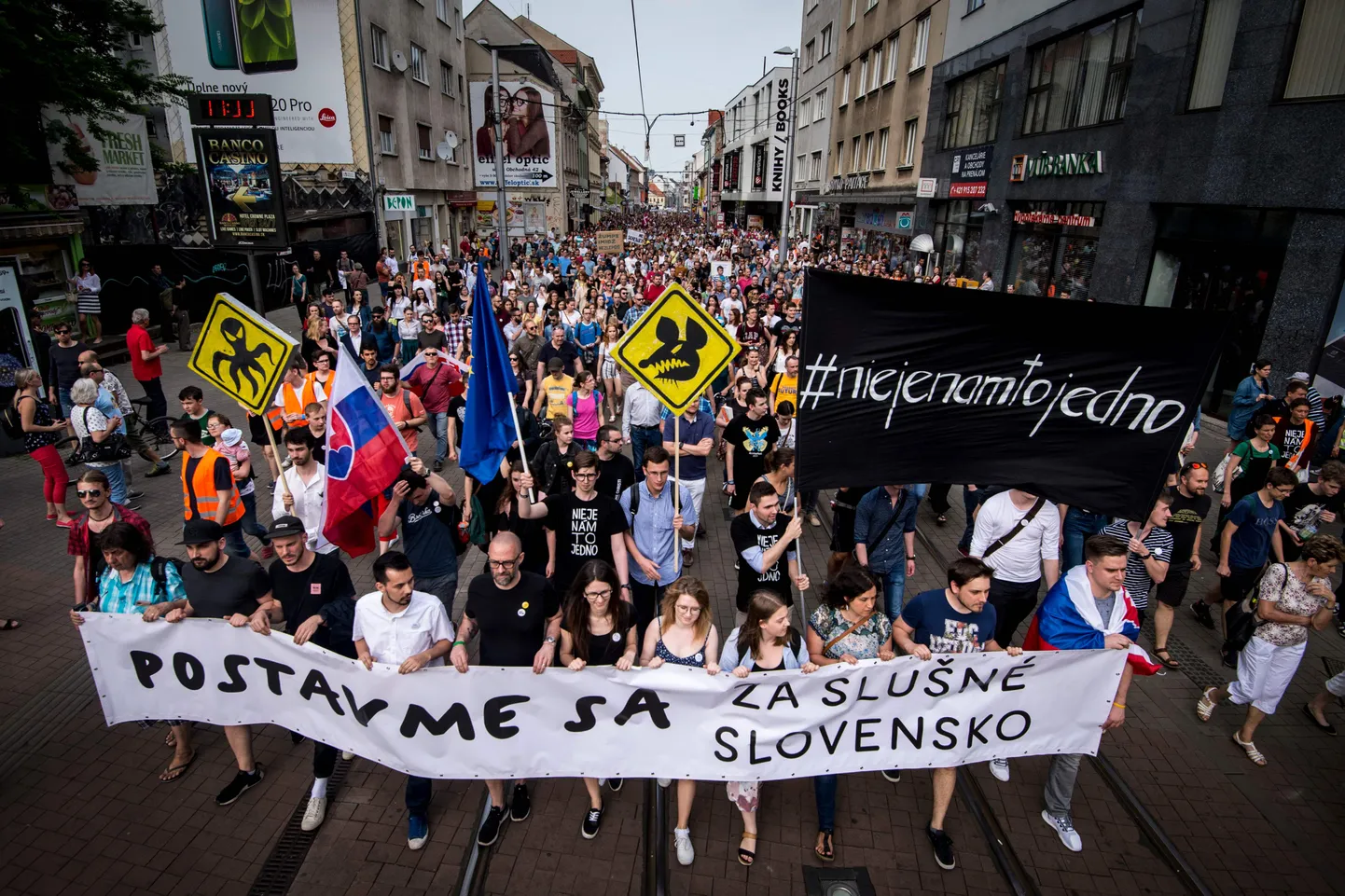 Meeleavaldus Bratislavas.