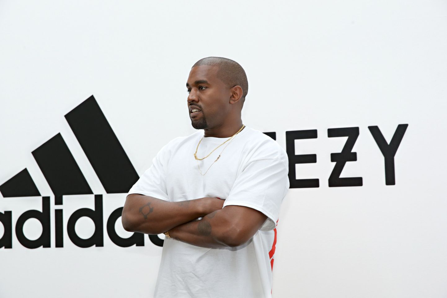Kanye West 2016. aastal, mil kõik oli Adidasega veel hästi ning avalikkusele teatati uuest koostööst.