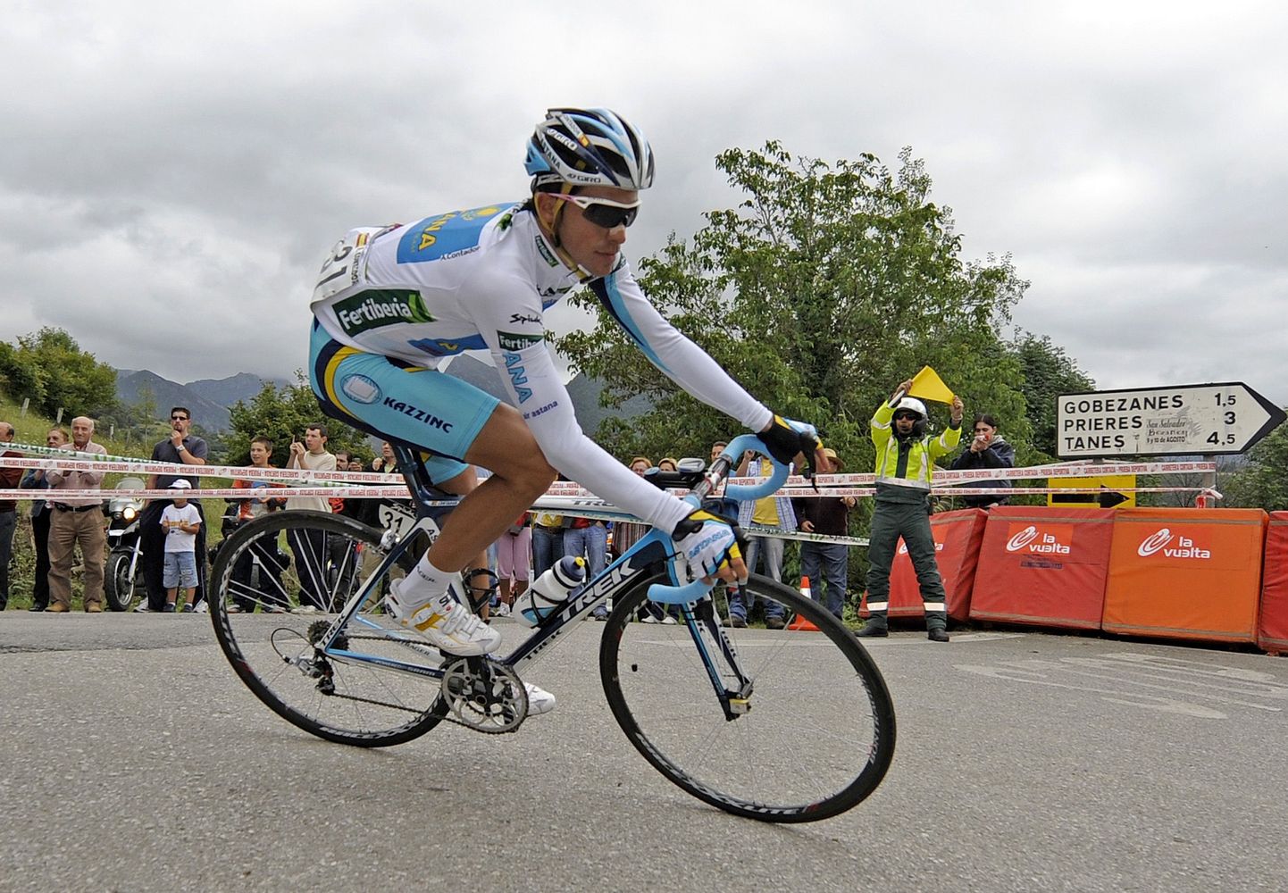 Astana sõitja Alberto Contador tõusis Vuelta liidriks.