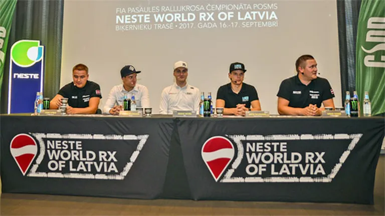 Neste World RX of Latvia preses konference