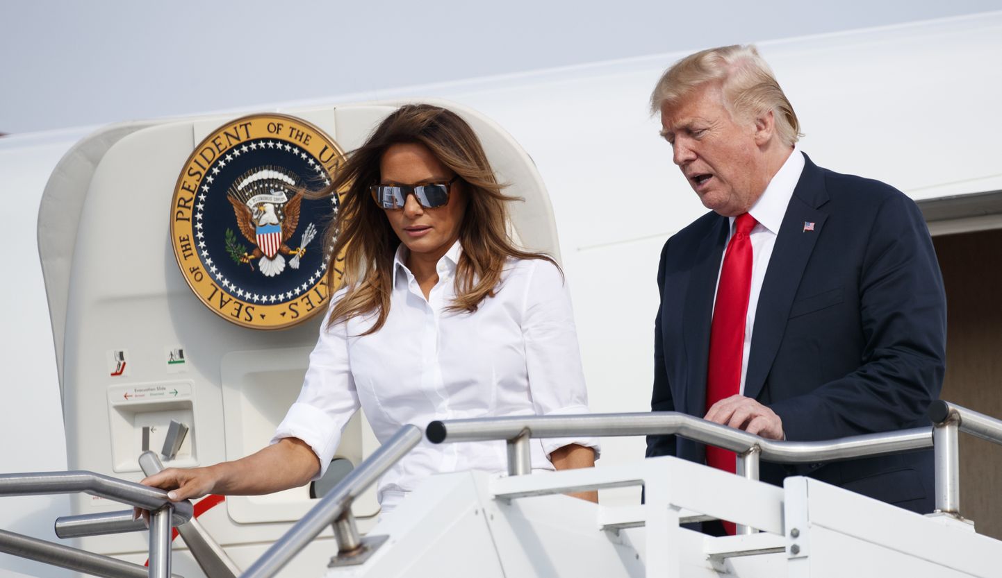 Ameerika Ühendriikide president Donald Trump ja esileedi Melania Trump.