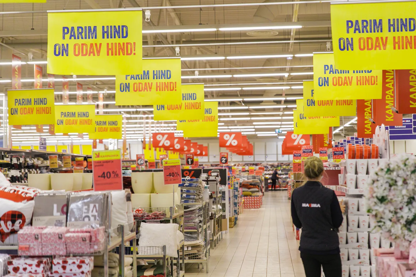 Скидки в магазине Maxima. Фото иллюстративное.