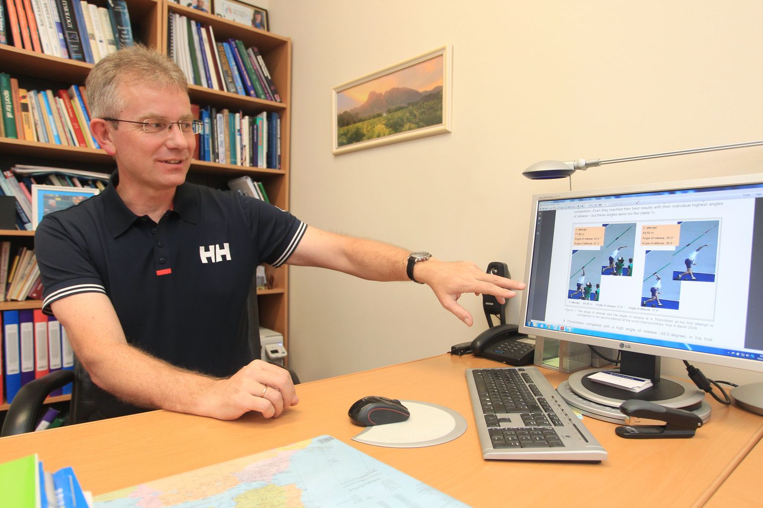 Tartu ülikooli dotsent Mehis Viru tutvustab uuringut, milles analüüsiti Norra odaviskaja Andreas Thorkildseni äraviskenurki.
