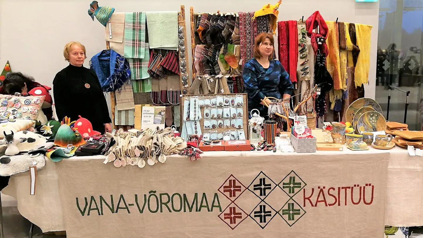 Vana-Võromaa käsitöömeistrite toodang jõululaadal