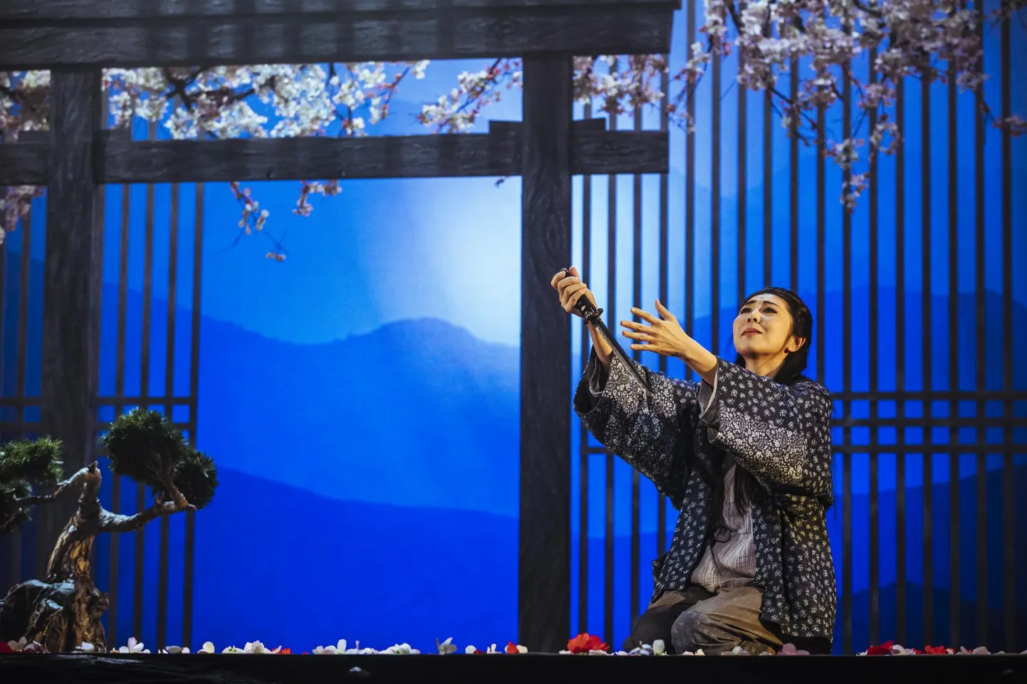 Hiromi Omura Vanemuise «Madama Butterfly» lavastuses.
