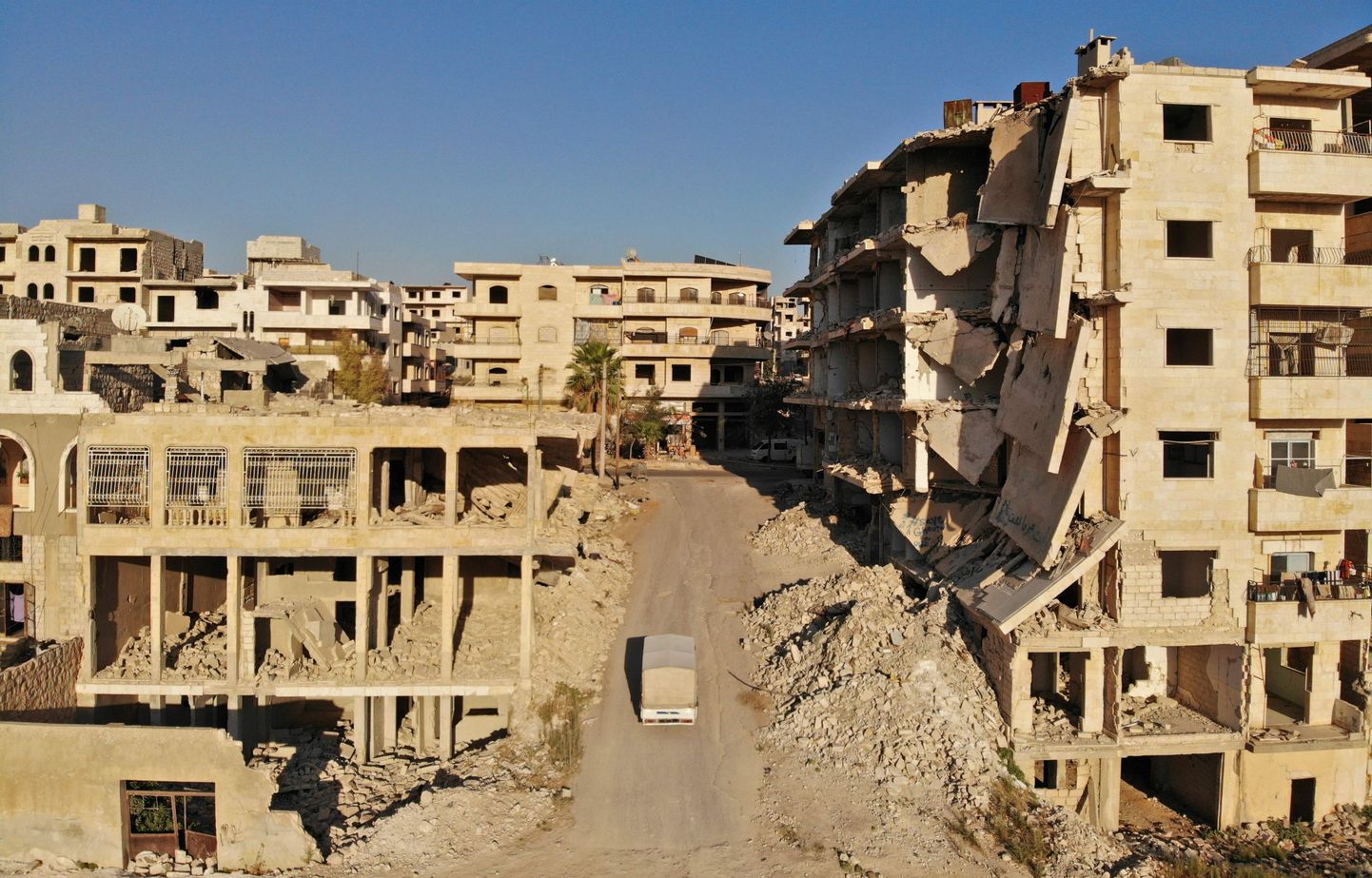 Mässuliste valduses olev Maaret al-Numani linn Idlibi provintsis.