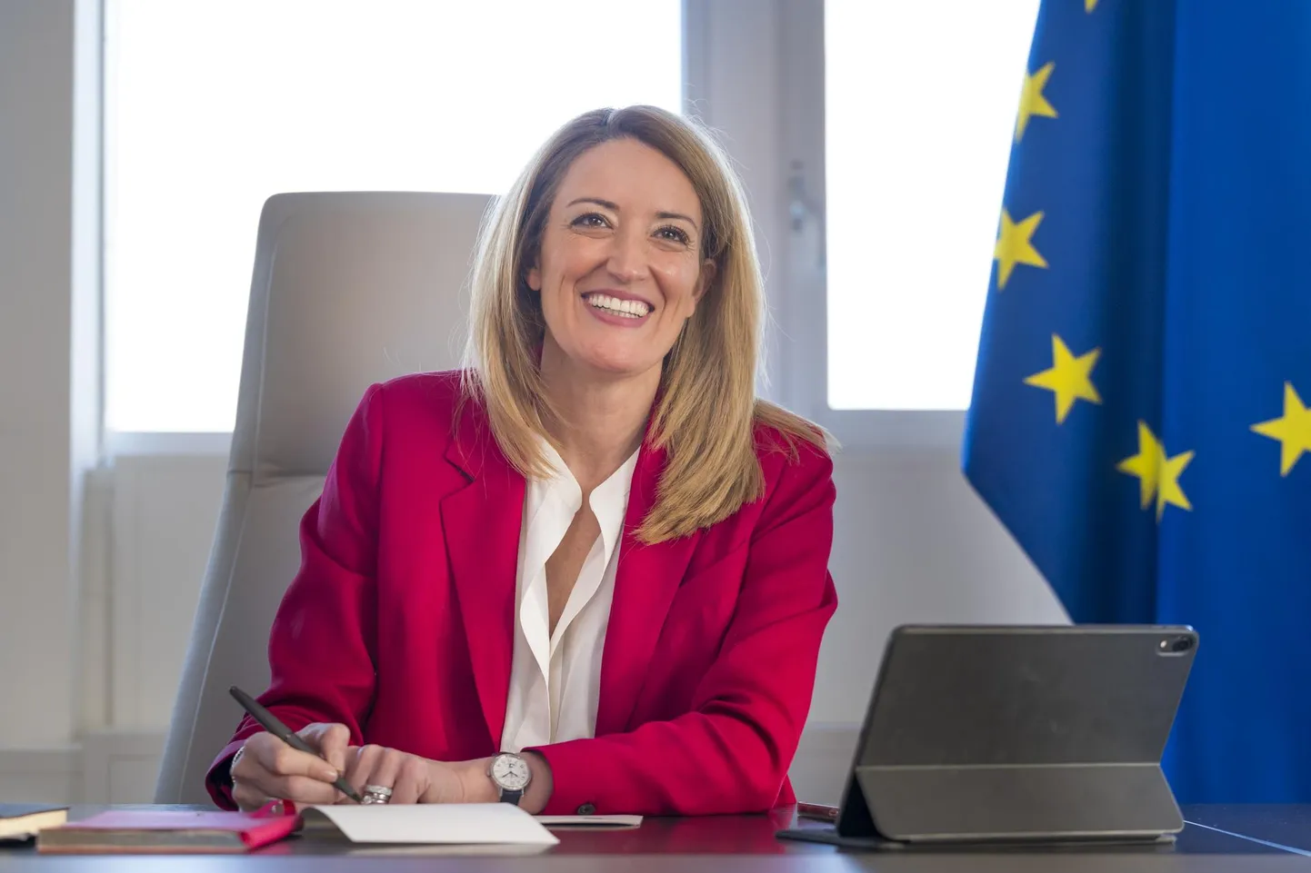 Euroopa Parlamendi president Roberta Metsola. FOTO: Daina Le Lardic