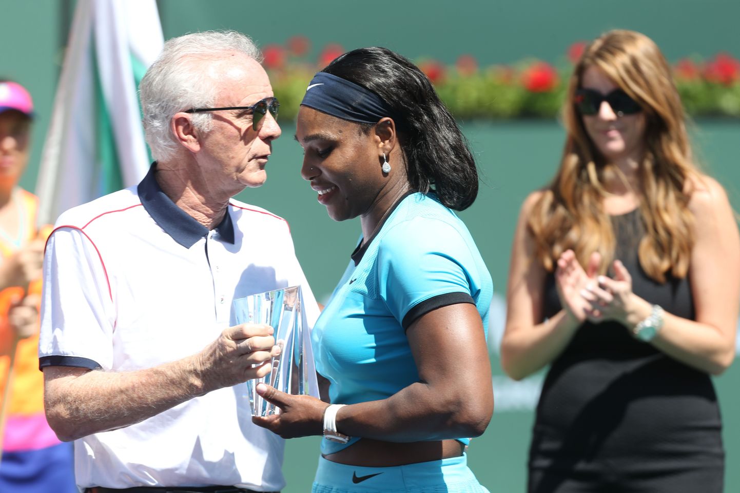 Ray Moore ja Serena Williams.
