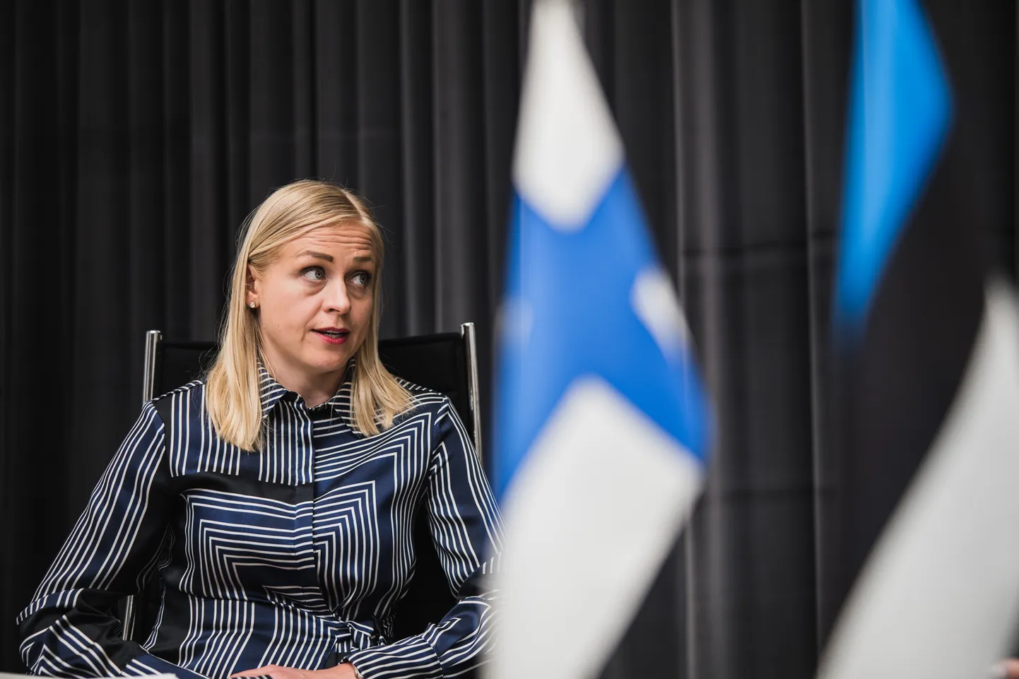 Soome välisminister Elina Valtonen Tallinnas visiidil.