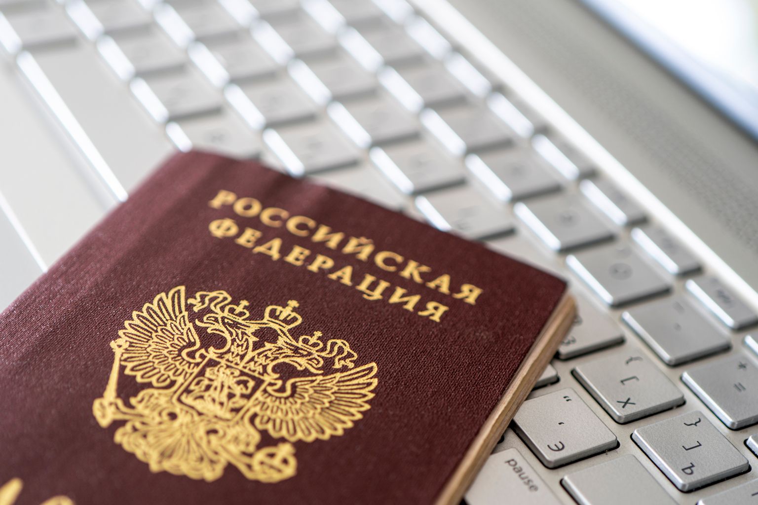Krievijas Federācijas pase. Attēls ilustratīvs.