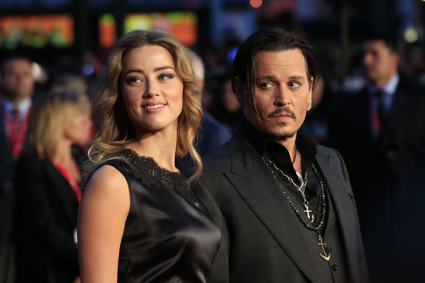 File photo dated 11/10/15 of actor Johnny Depp and his estranged wife Amber Heard who has included a graphic photo of the actor's bloody finger in court documents after he allegedly cut off the tip by accident during a fit of rage.