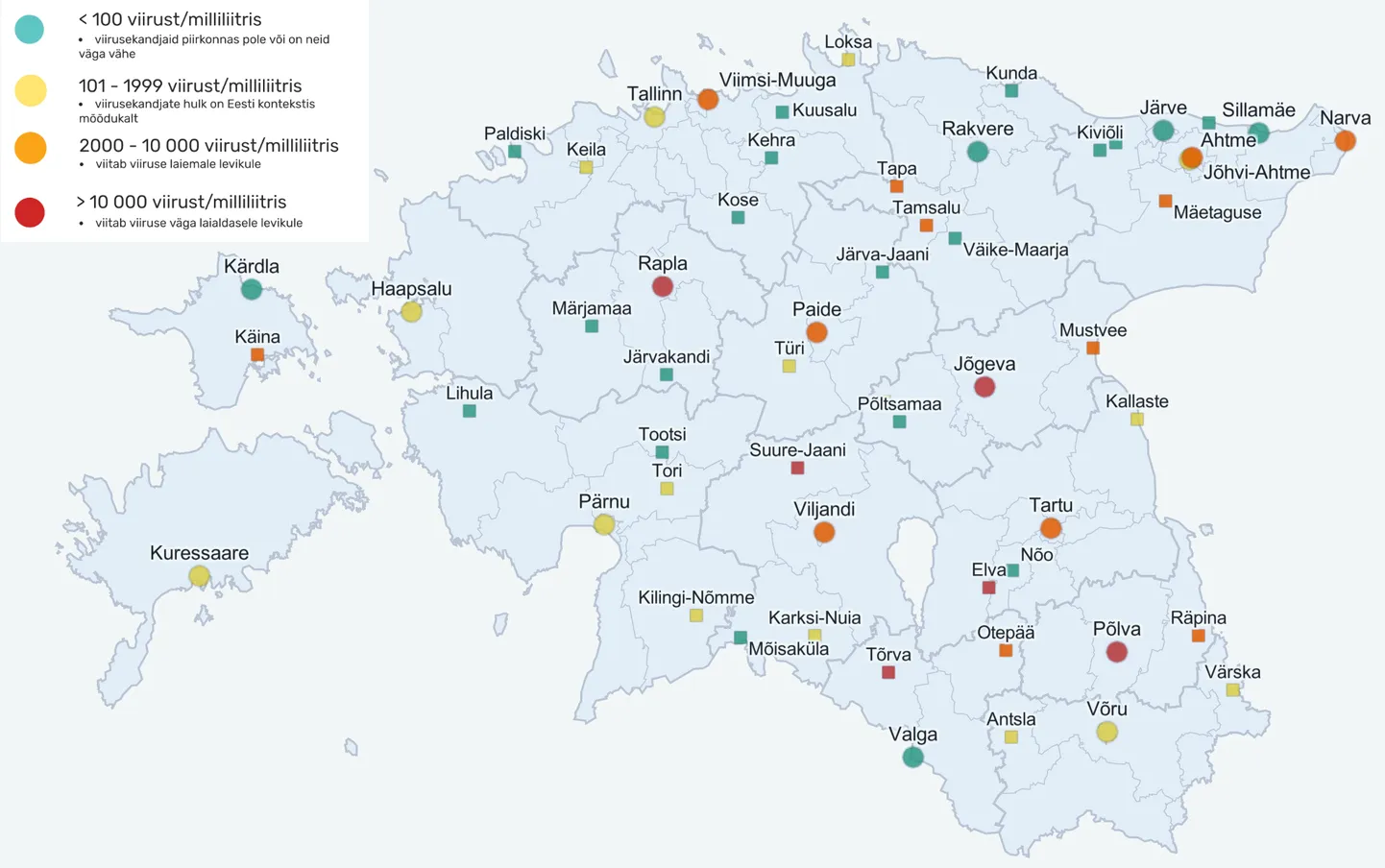 Reoveeuuringu tulemused 23.–27. augustil.