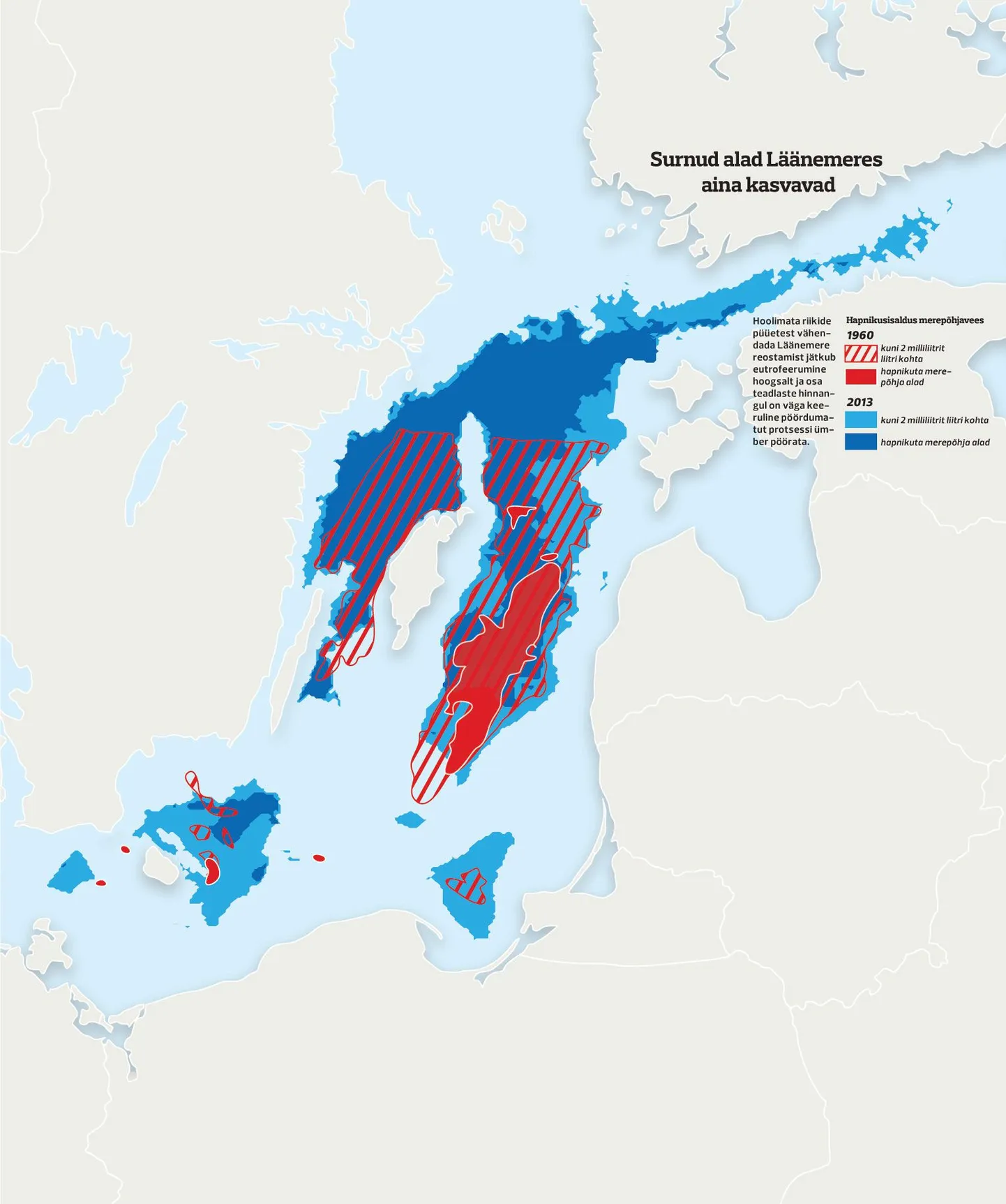 Surnud alad Läänemeres kasvavad.
