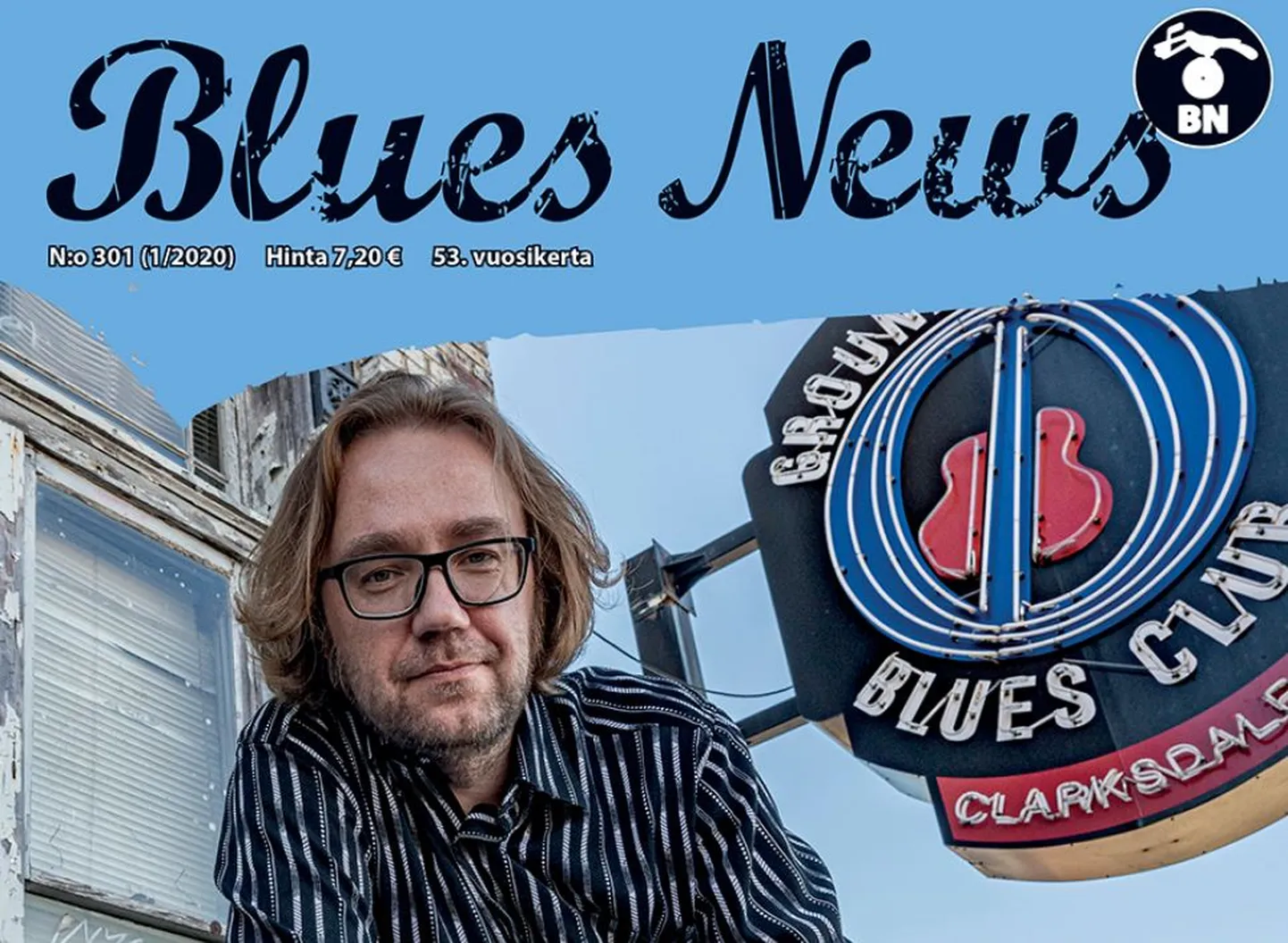 Soome bluusiajakirja Blues News värske numbri kaanel on Andres Rootsi portree.
