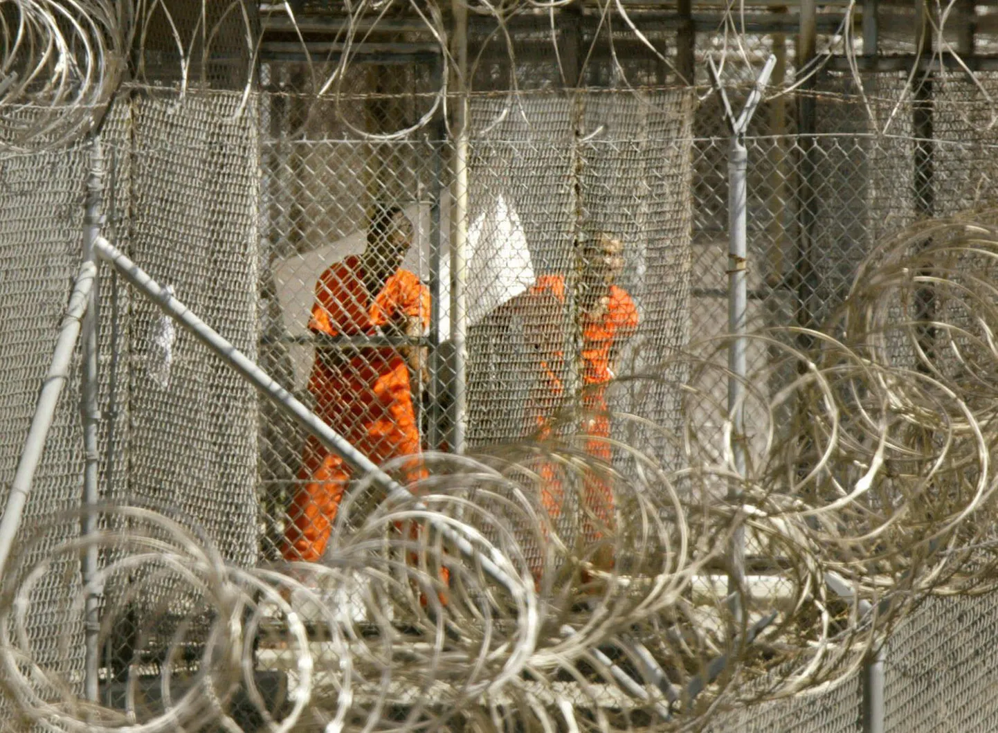 Vaade Guantanamo vanglale aastal 2002.