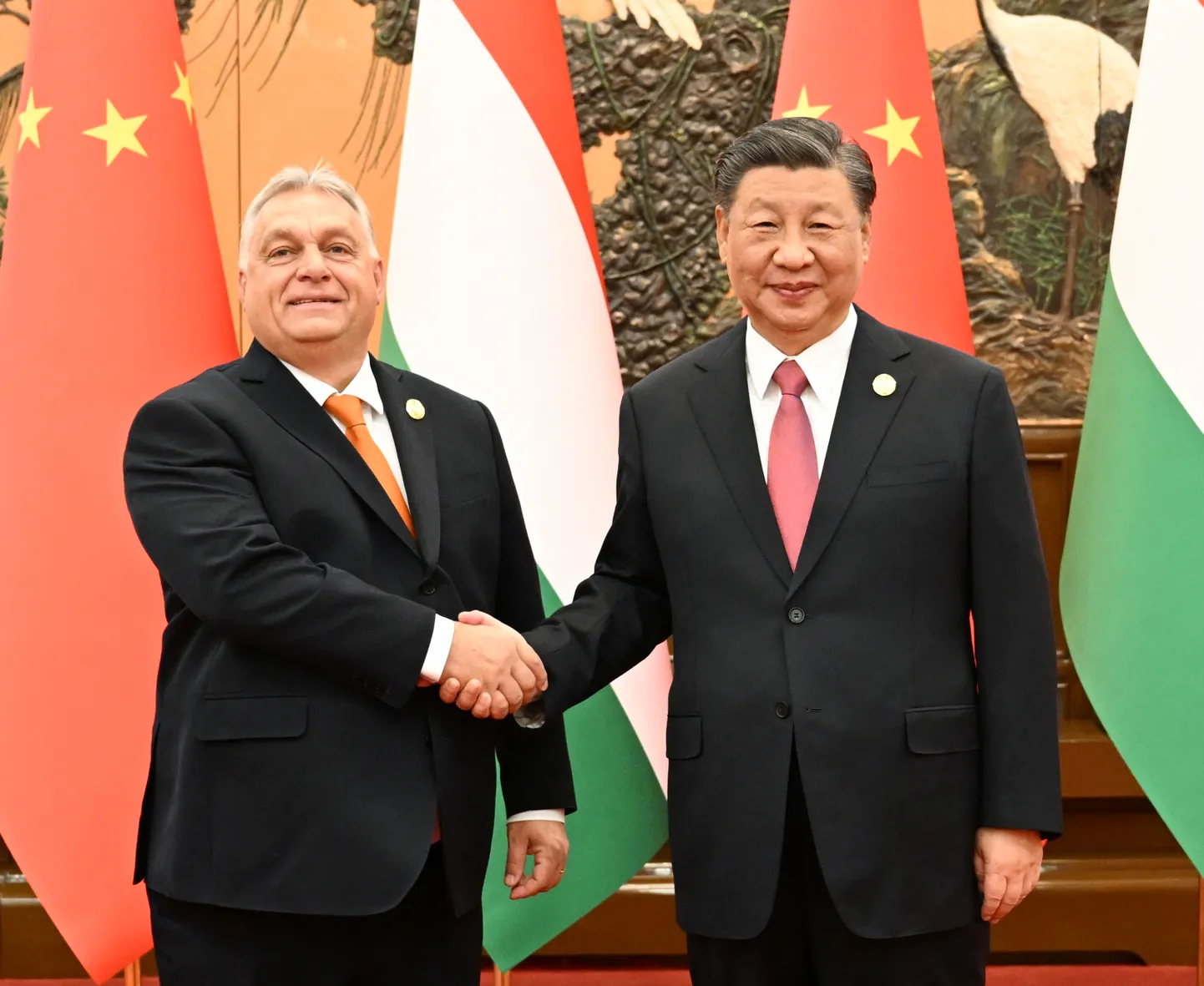 Ungari peaminister Viktor Orbán ja Hiina president Xi Jinping Pekingis. 17. oktoober 2023.