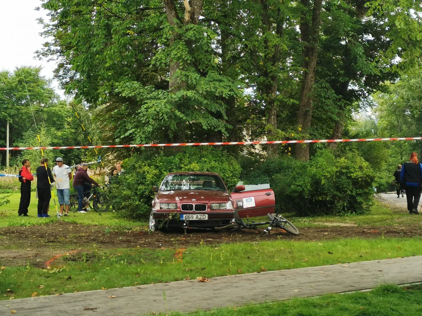 Kohila rallisprindi õnnetuspaik.  Lugeja Fotod