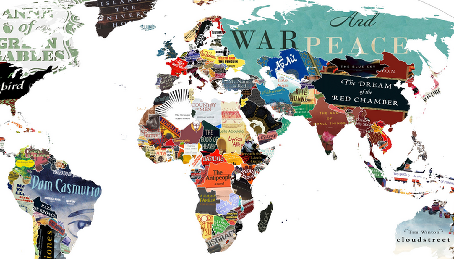 Карта главных книг для каждой страны. Фото иллюстративное.