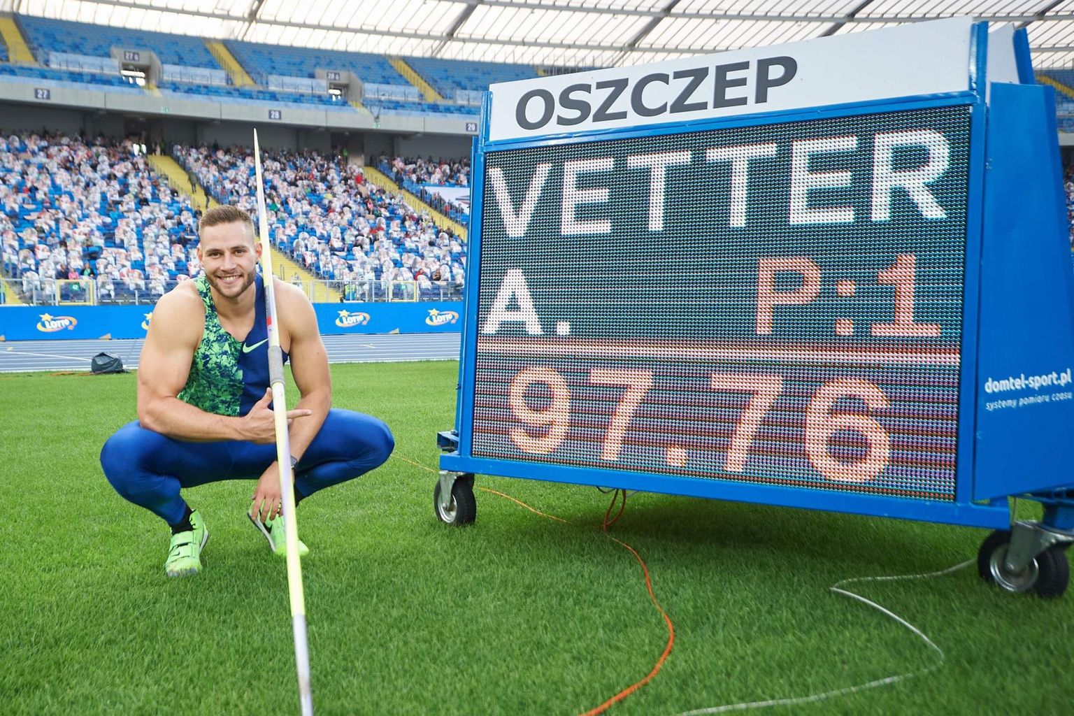 Johannes Vetter on maailmarekordile väga lähedale jõudnud.