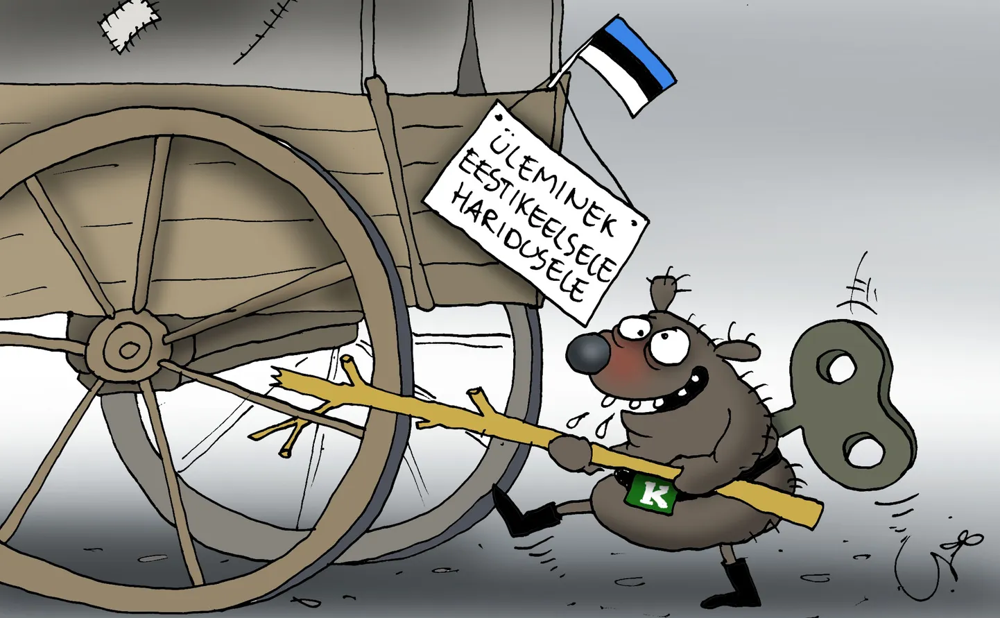 Urmas Nemvalts joonistab.