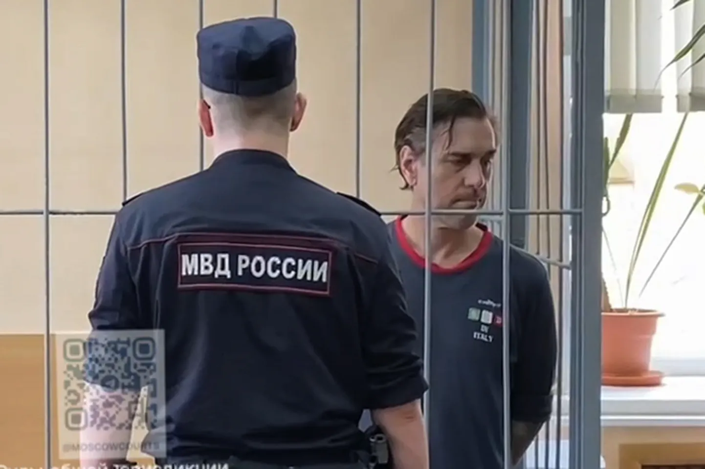 Майкл Трэвис Лик, приговоренный в России к 13 годам лишения свободы, в зале суда.