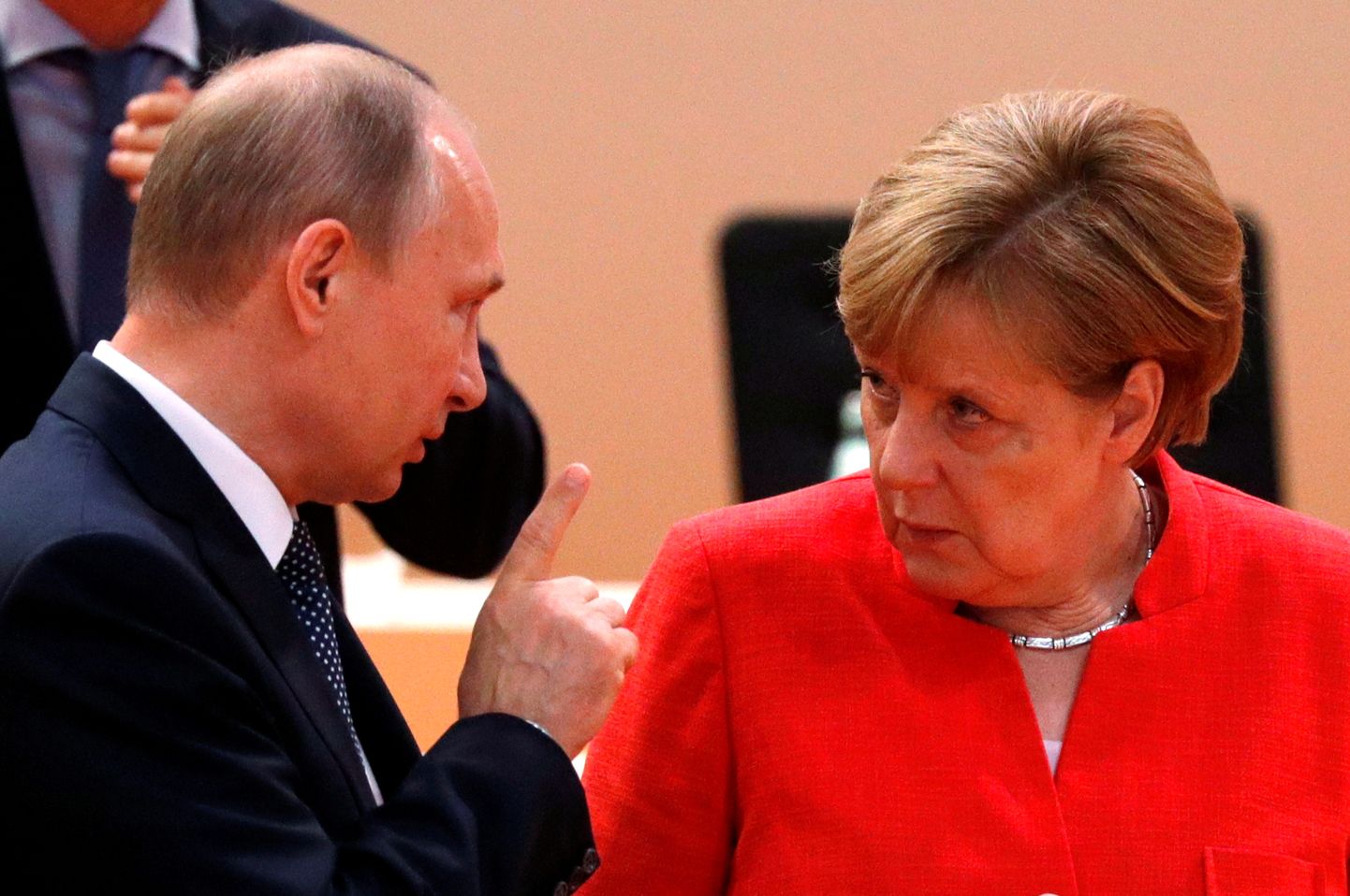 Vladimir Putin ja Angela Merkel.