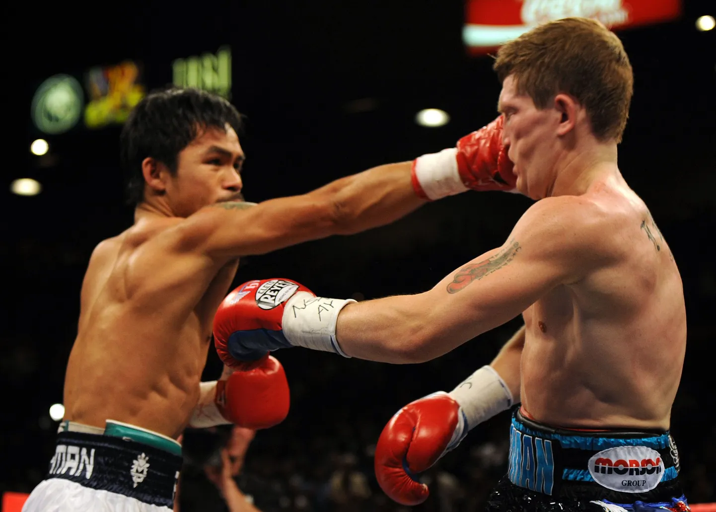 Manny Pacquiao (vasakul) ja Ricky Hatton.