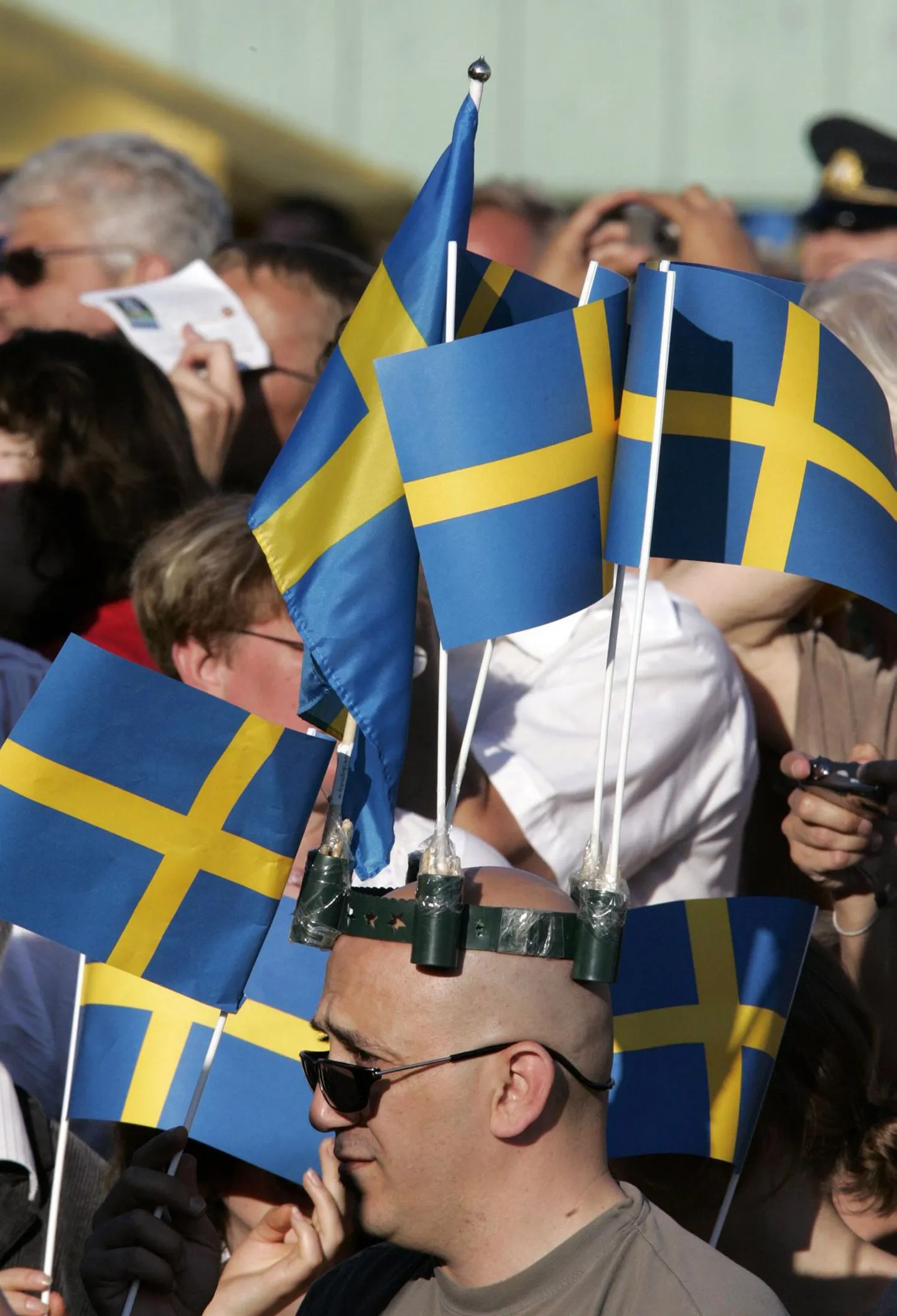 Rahvuslipuga rootslased