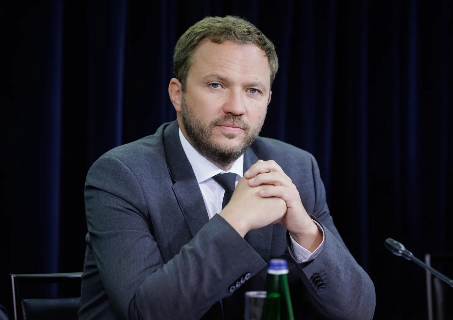 05.10.2023, Tallinn
Valitsuse pressikonverents. Margus Tsahkna.
Foto Mihkel Maripuu, Postimees