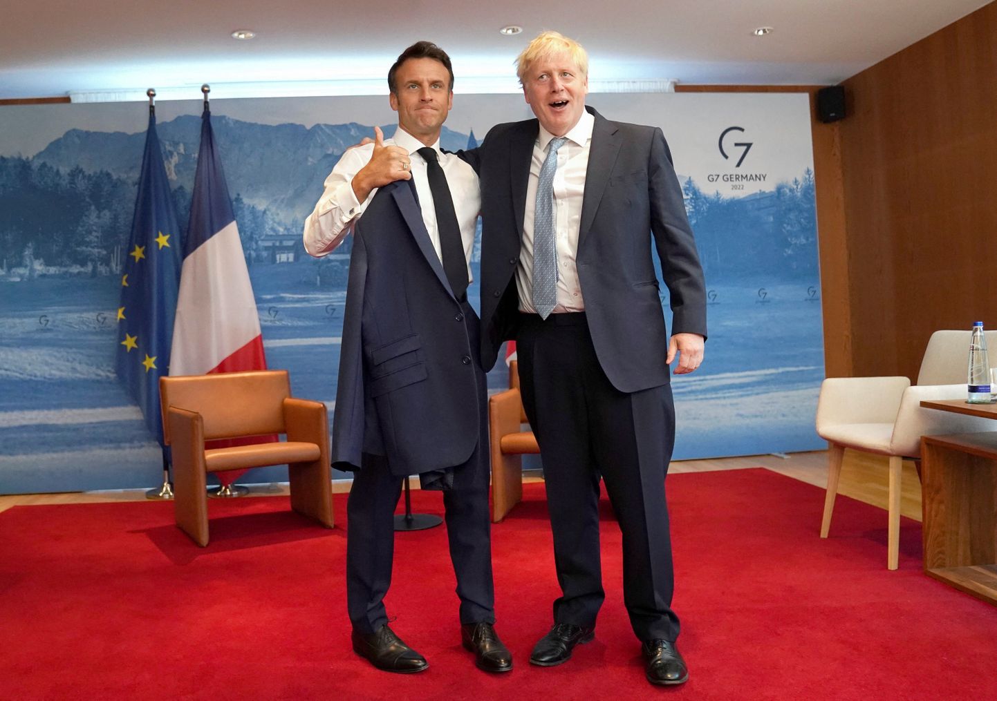 Briti peaminister Boris Johnson ja Prantsuse president Emmanuel Macron.