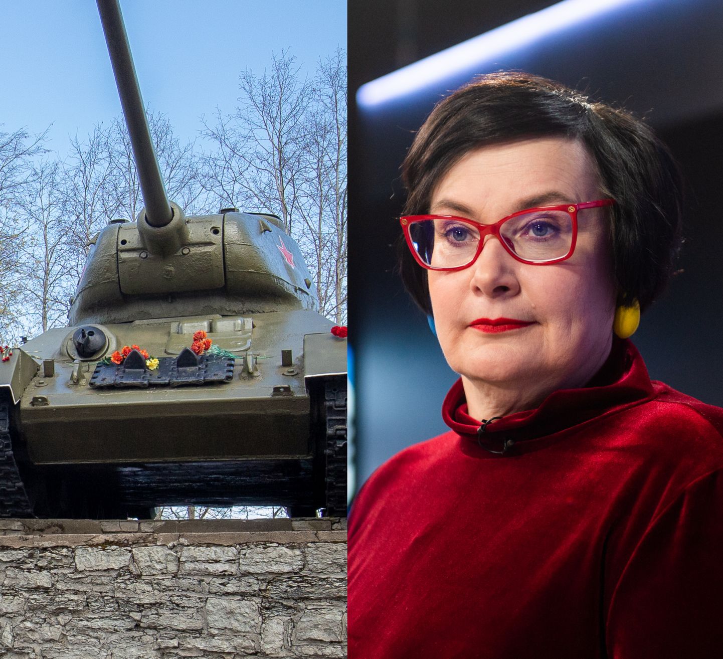 Нарвский танк и Катри Райк.